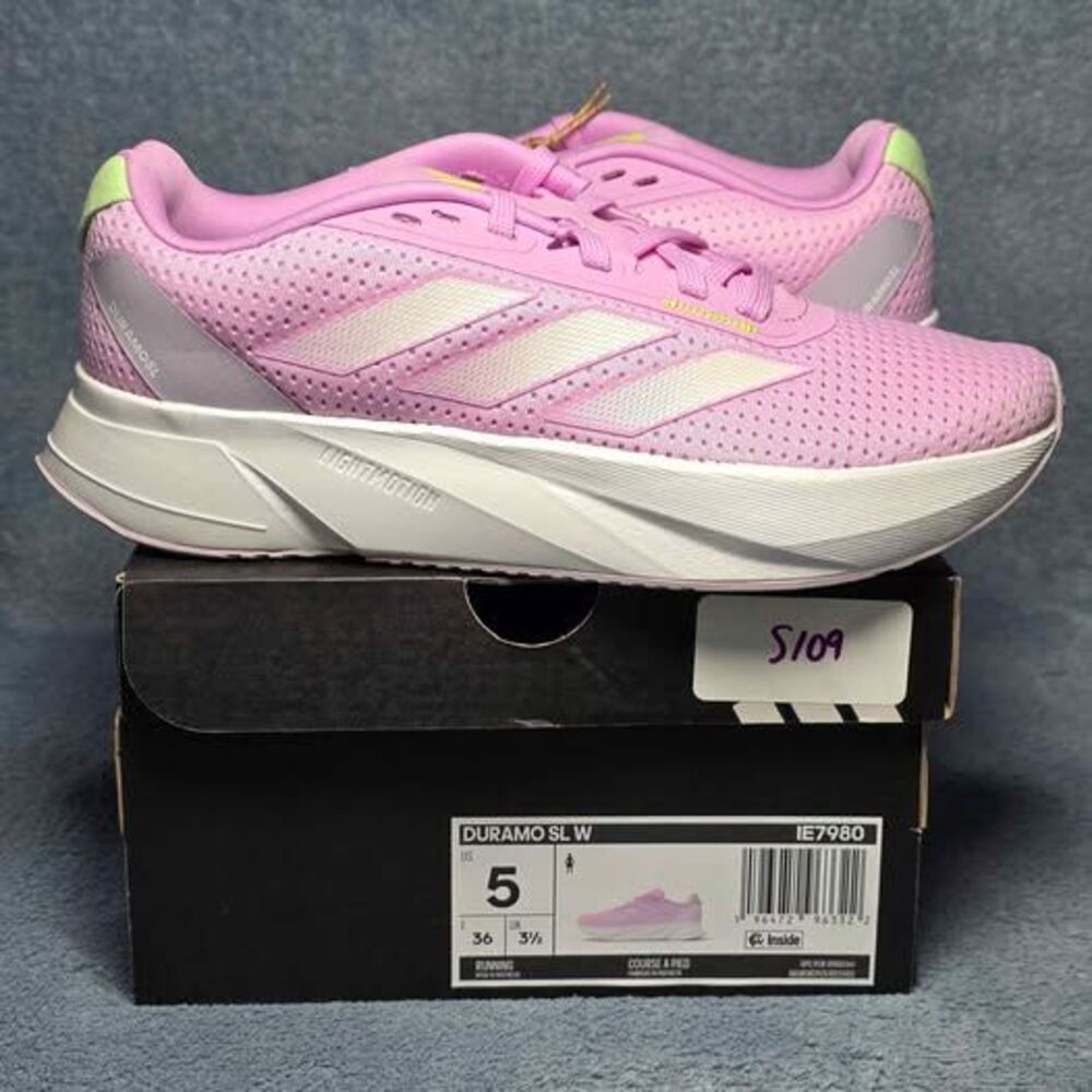 Adidas Duramo SL W Pink Running Shoes Womens Size US 5